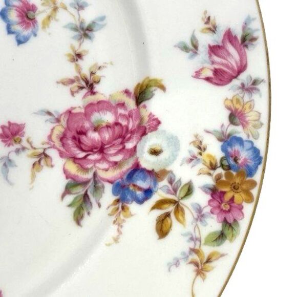Set of 4 Castleton SUNNYBROOKE Floral Chintz Bone China 10.5" Dinner Plates, USA - Picture 10 of 12